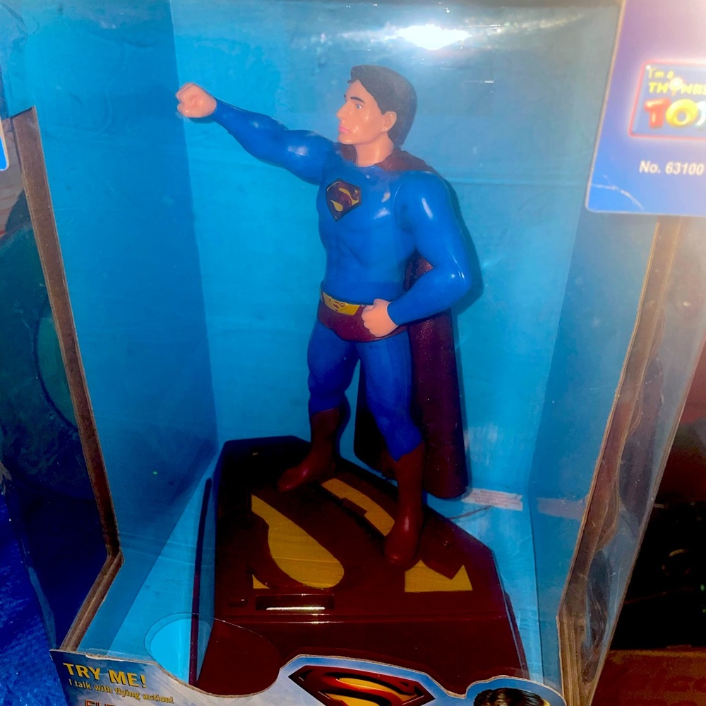 Electronic penny bank from the superman returns. Movie